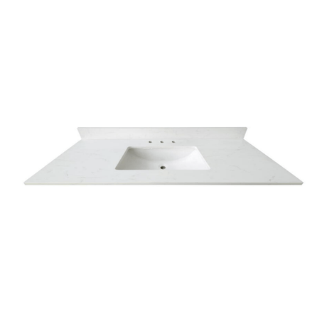 Carrara White Quartz Vanity Top - BUILDMYPLACE