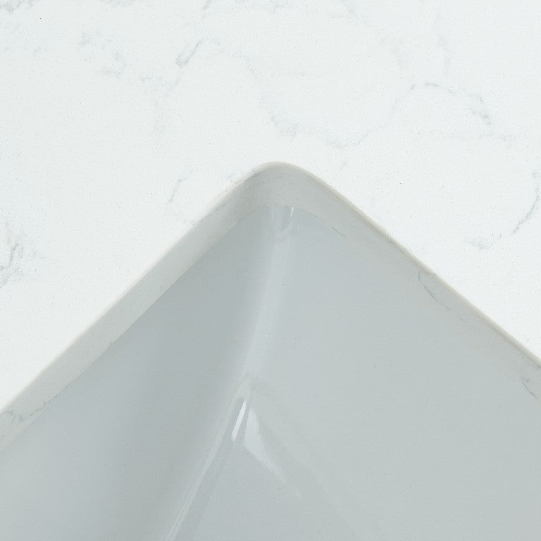 Carrara White Quartz Vanity Top - BUILDMYPLACE