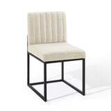 Carriage Dining Chair Upholstered Fabric Set of 2 - BUILDMYPLACE
