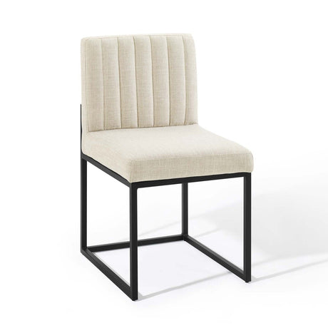 Carriage Dining Chair Upholstered Fabric Set of 2 - BUILDMYPLACE