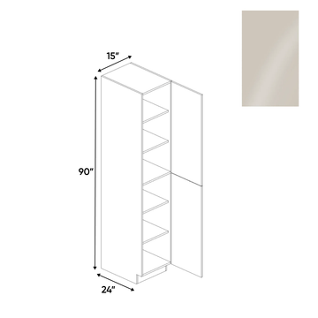 Cashmere Gloss - Tall Pantry Cabinet - 15