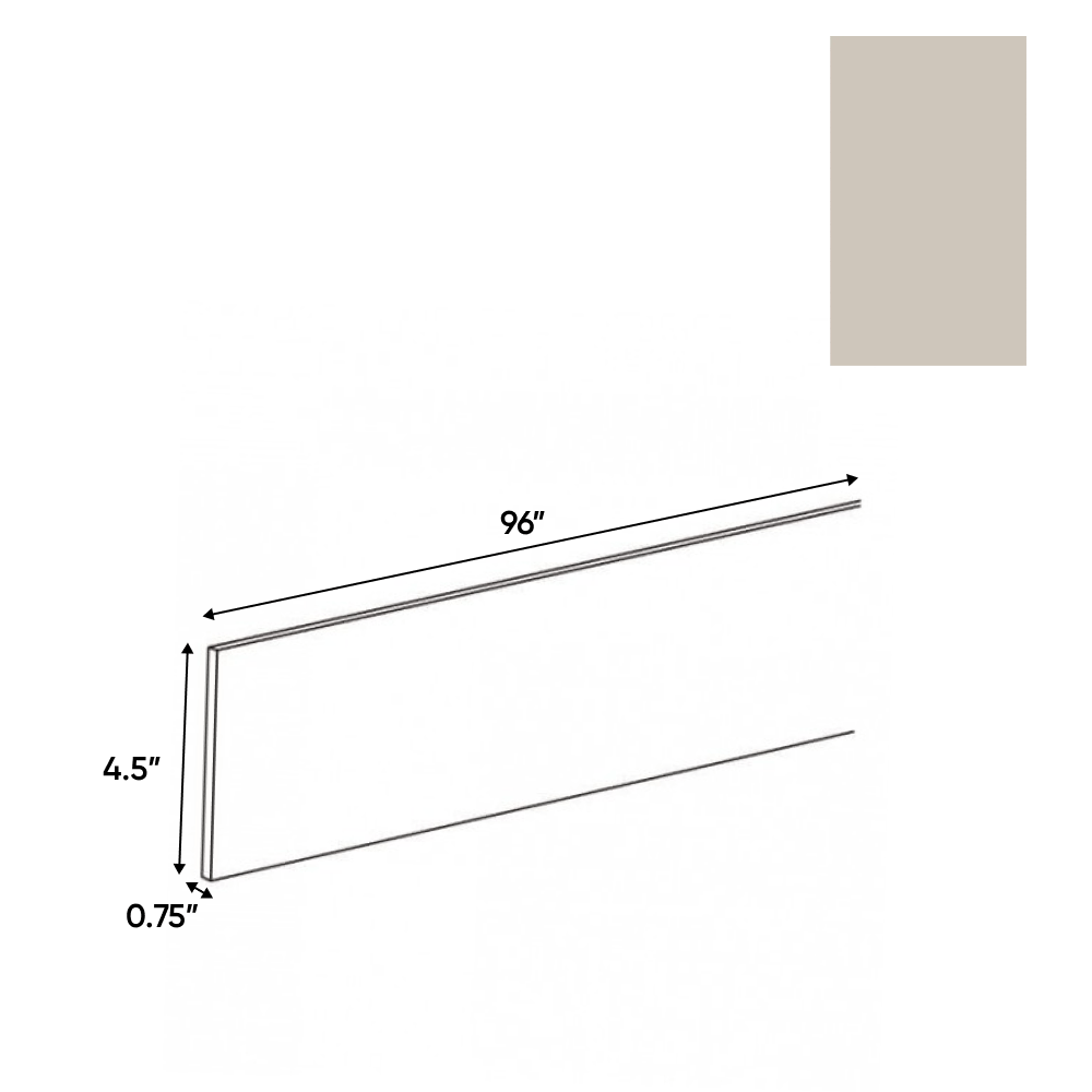 Cashmere Matte - Toe Kick - 96"W x 4"H x 0.75"D - Pre Assembled - Frameless Cabinet - BUILDMYPLACE