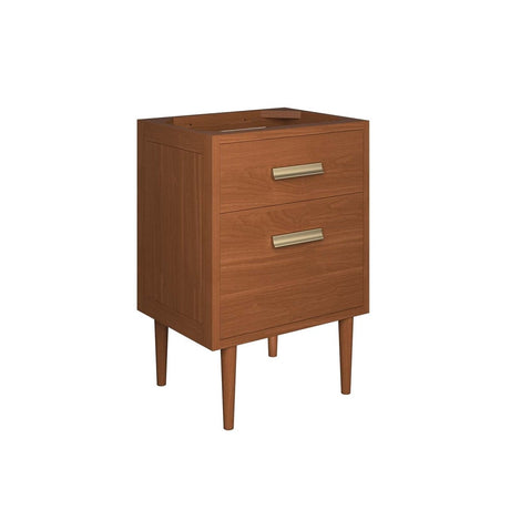 Cassia 24" Teak Wood Bathroom Vanity Cabinet (Sink Basin Not Included) - BUILDMYPLACE