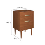 Cassia 24" Teak Wood Bathroom Vanity Cabinet (Sink Basin Not Included) - BUILDMYPLACE