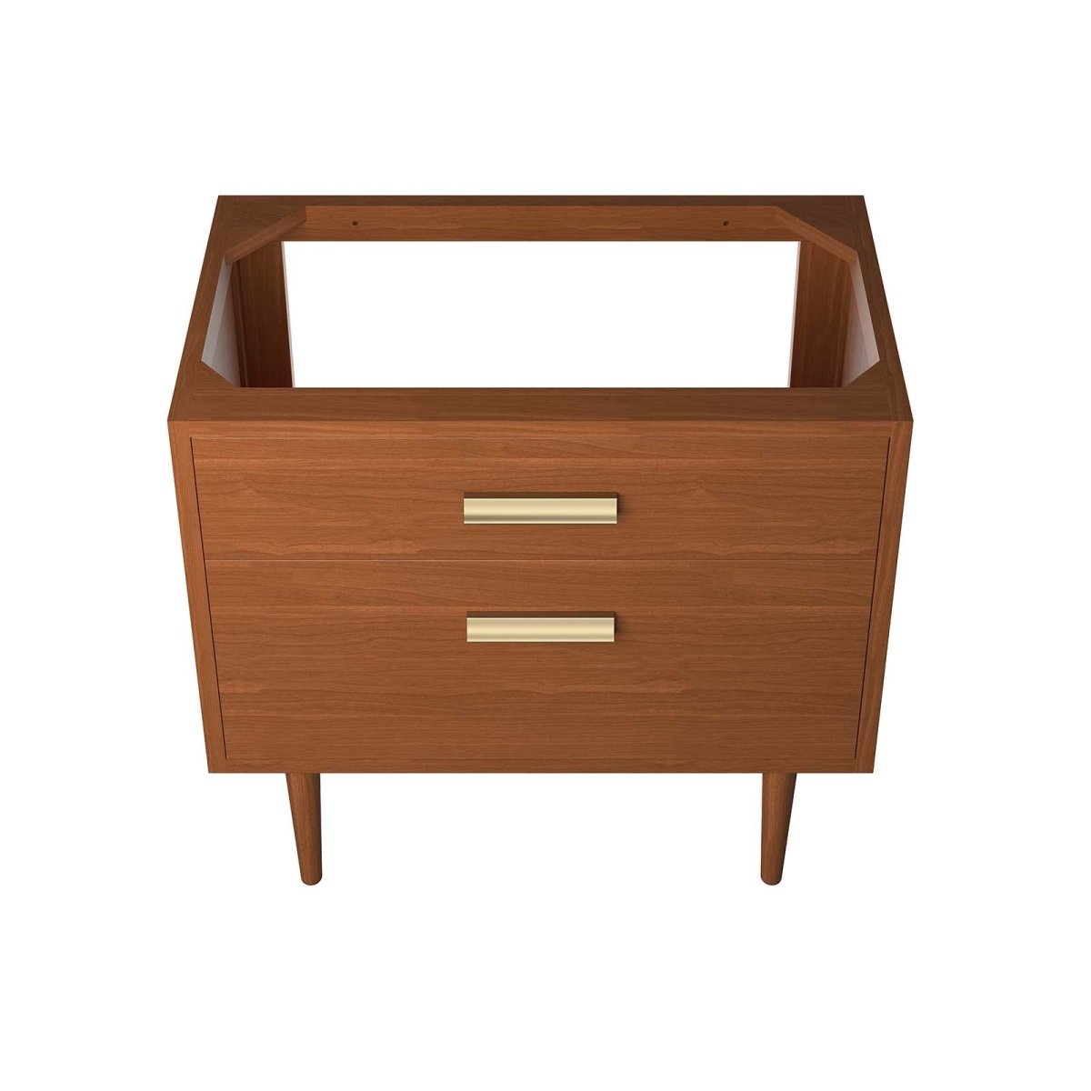 Cassia 36" Teak Wood Bathroom Vanity Cabinet (Sink Basin Not Included) - BUILDMYPLACE