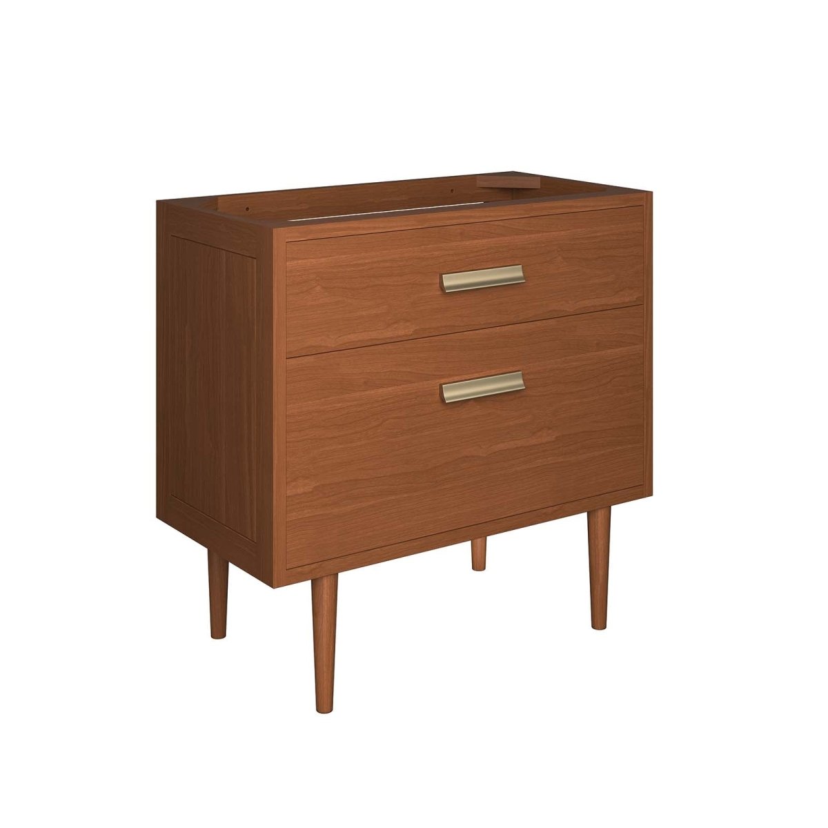 Cassia 36" Teak Wood Bathroom Vanity Cabinet (Sink Basin Not Included) - BUILDMYPLACE