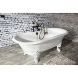 Cast Iron Double Ended Clawfoot Tub with 7 - Inch Faucet Drillings - BUILDMYPLACE