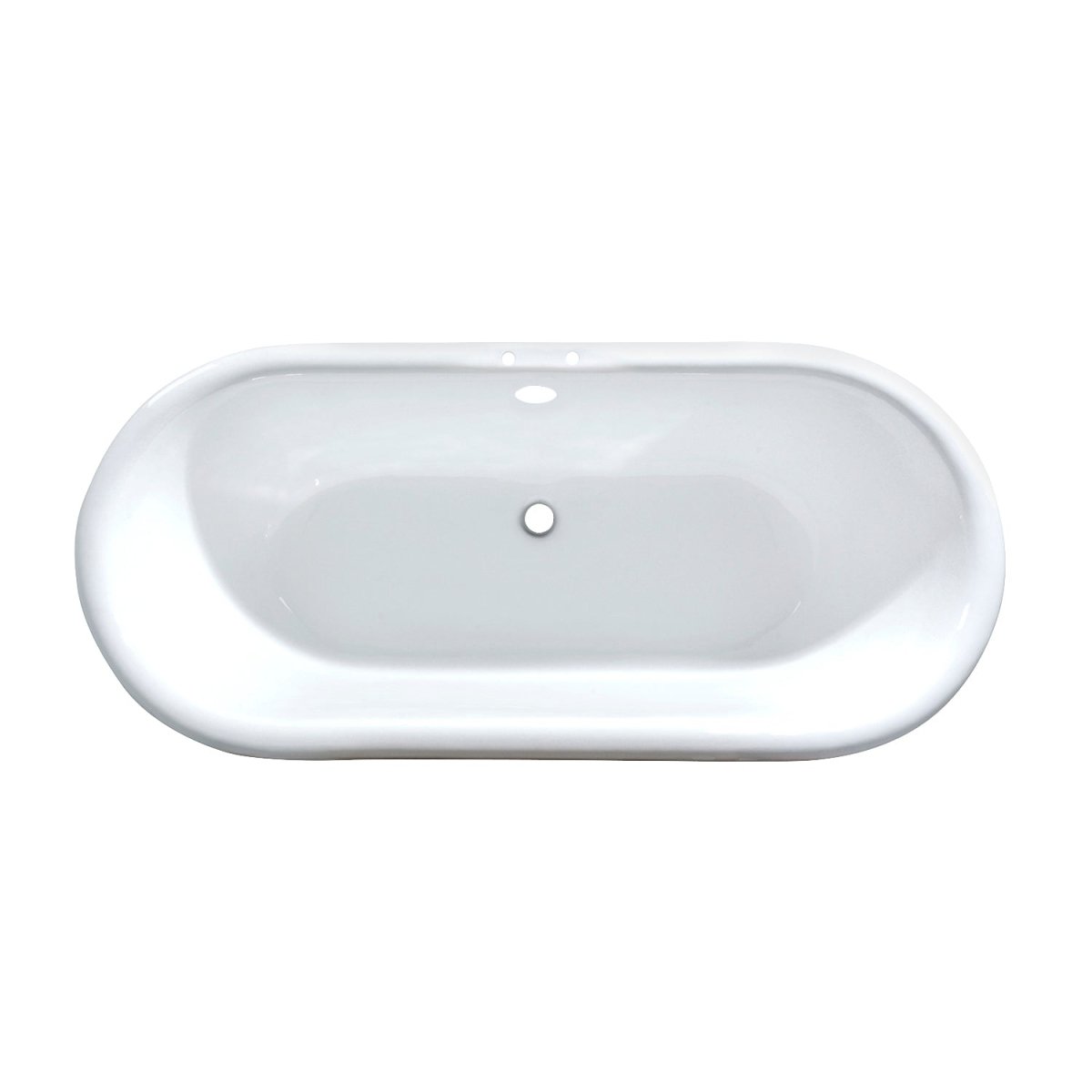 Cast Iron Double Ended Clawfoot Tub with 7 - Inch Faucet Drillings - BUILDMYPLACE