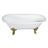 Cast Iron Double Ended Clawfoot Tub with 7 - Inch Faucet Drillings - BUILDMYPLACE