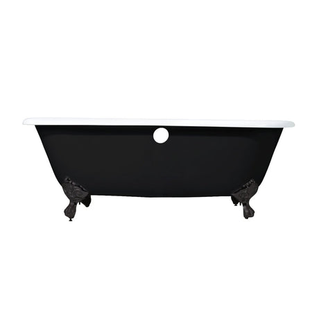 Cast Iron Double Ended Clawfoot Tub with 7 - Inch Faucet Drillings - BUILDMYPLACE