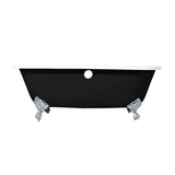 Cast Iron Double Ended Clawfoot Tub with 7 - Inch Faucet Drillings - BUILDMYPLACE