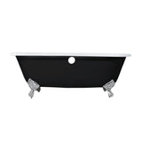 Cast Iron Double Ended Clawfoot Tub with 7 - Inch Faucet Drillings - BUILDMYPLACE