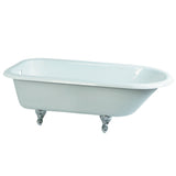 Cast Iron Roll Top Clawfoot Tub (No Faucet Drillings) - BUILDMYPLACE