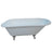 Cast Iron Roll Top Clawfoot Tub with 3 - 3/8 Inch Wall Drillings - BUILDMYPLACE