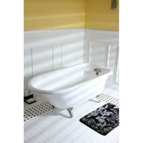 Cast Iron Roll Top Clawfoot Tub with 3 - 3/8 Inch Wall Drillings - BUILDMYPLACE