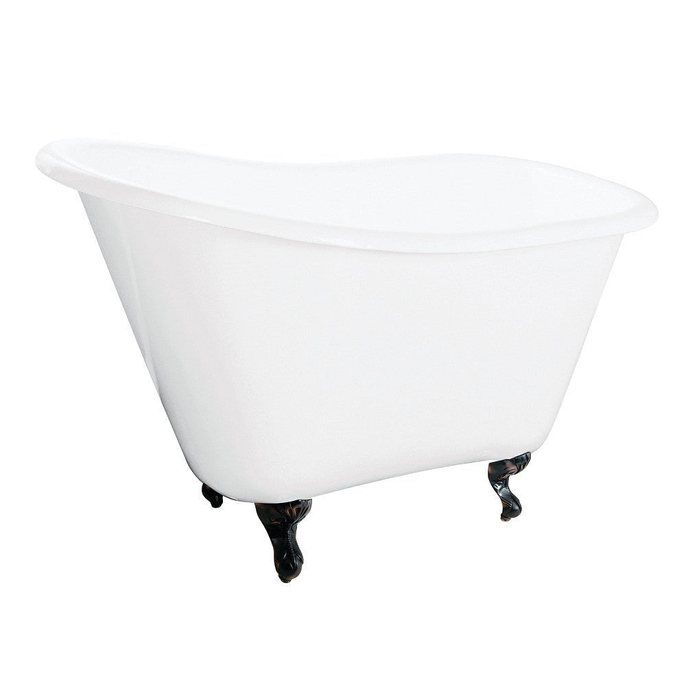 Cast Iron Slipper Clawfoot Tub without Faucet Drillings - BUILDMYPLACE