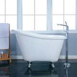 Cast Iron Slipper Clawfoot Tub without Faucet Drillings - BUILDMYPLACE