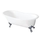 Cast Iron Slipper Clawfoot Tub without Faucet Drillings - BUILDMYPLACE