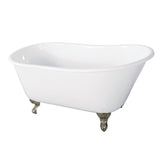 Cast Iron Slipper Clawfoot Tub without Faucet Drillings - BUILDMYPLACE