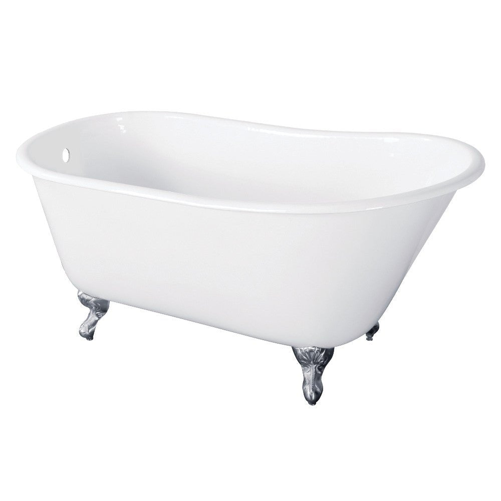 Cast Iron Slipper Clawfoot Tub without Faucet Drillings - BUILDMYPLACE