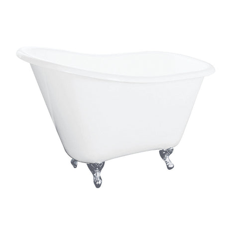 Cast Iron Slipper Clawfoot Tub without Faucet Drillings - BUILDMYPLACE