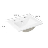 Cayman 18" Bathroom Sink - BUILDMYPLACE