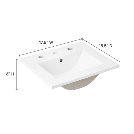 Cayman 18" Bathroom Sink - BUILDMYPLACE