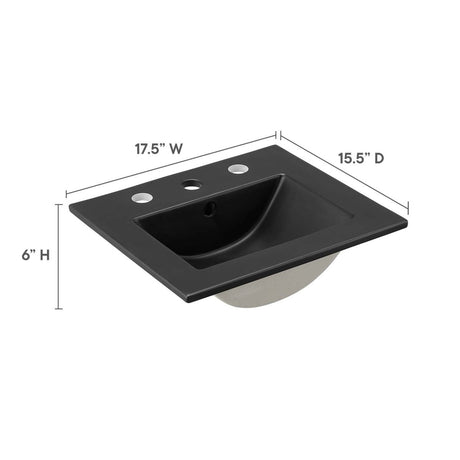 Cayman 18" Bathroom Sink - BUILDMYPLACE