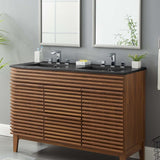 Cayman 48" Double Basin Bathroom Sink - BUILDMYPLACE