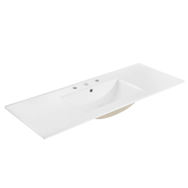 Cayman 48" Single Basin Bathroom Sink - BUILDMYPLACE