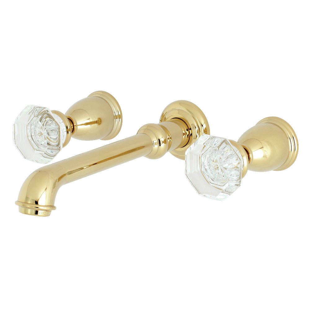 Celebrity Two Handle Two - handle 3 - Hole Wall Mount Bathroom Sink Faucet - BUILDMYPLACE