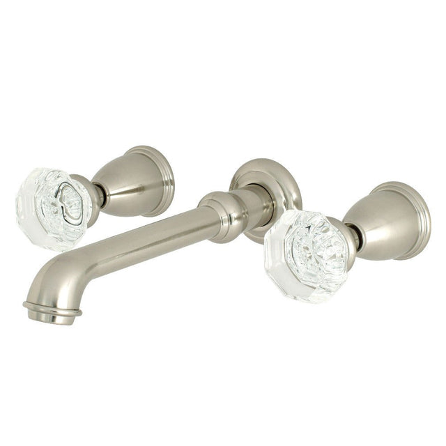 Celebrity Two Handle Two - handle 3 - Hole Wall Mount Bathroom Sink Faucet - BUILDMYPLACE