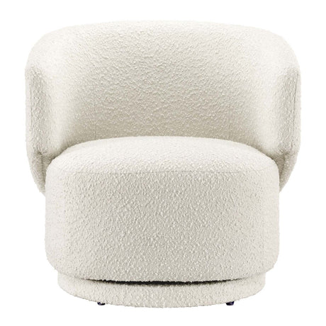 Celestia Boucle Fabric Swivel Chair - BUILDMYPLACE