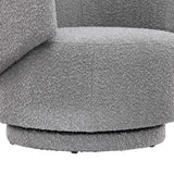 Celestia Boucle Fabric Swivel Chair - BUILDMYPLACE