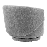 Celestia Boucle Fabric Swivel Chair - BUILDMYPLACE