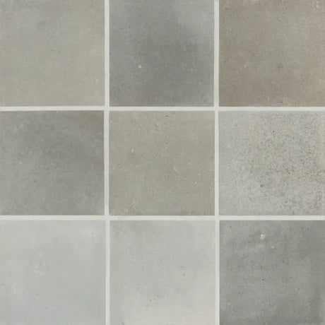 Celine 4" x 4" Matte Porcelain Floor & Wall Tile in Greige - BUILDMYPLACE