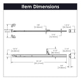 Center Undermount Drawer Slides Mono Rail 3/4 Extension Cadmium - Hickory Hardware - BUILDMYPLACE