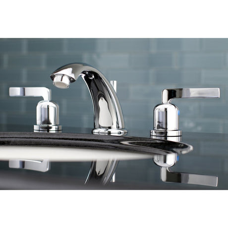 Centurion 8 In. Two - handle 3 - Hole Widespread Deck Mount Bathroom Sink Faucet In 5.3" Spout Reach - BUILDMYPLACE