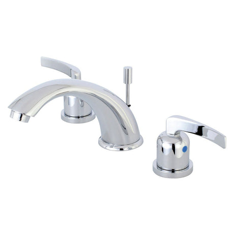 Centurion 8 In. Two - handle 3 - Hole Widespread Deck Mount Bathroom Sink Faucet In 5.3" Spout Reach - BUILDMYPLACE