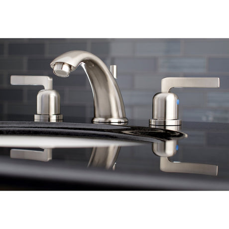 Centurion 8 In. Two - handle 3 - Hole Widespread Deck Mount Bathroom Sink Faucet In 5.3" Spout Reach - BUILDMYPLACE