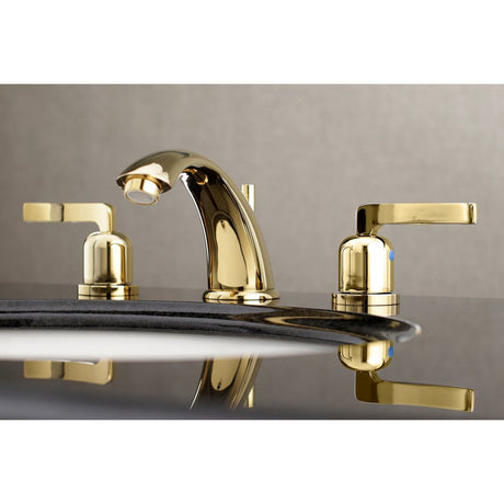 Centurion 8 In. Two - handle 3 - Hole Widespread Deck Mount Bathroom Sink Faucet In 5.3" Spout Reach - BUILDMYPLACE