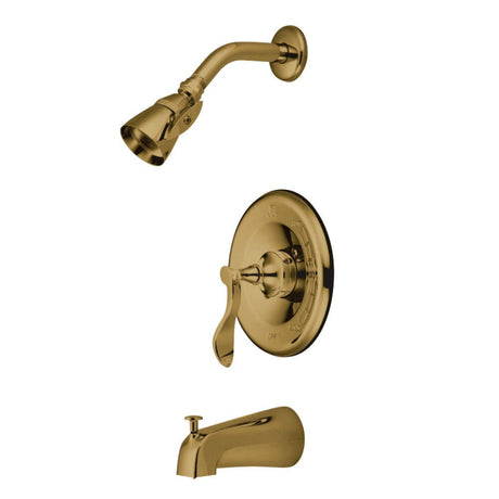 Century Tub & Shower Faucet With 5" Tub Spout & Diverter - BUILDMYPLACE