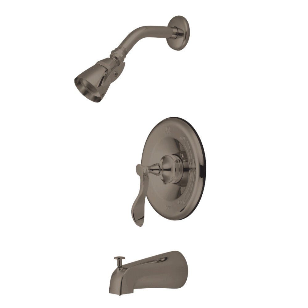 Century Tub & Shower Faucet With 5" Tub Spout & Diverter - BUILDMYPLACE