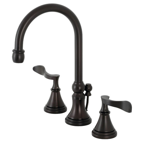 Century Widespread Bathroom Faucet With Brass Pop Up - BUILDMYPLACE