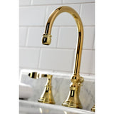 Century Widespread Bathroom Faucet With Brass Pop Up - BUILDMYPLACE