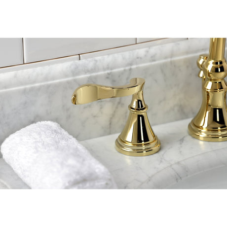 Century Widespread Bathroom Faucet With Brass Pop Up - BUILDMYPLACE