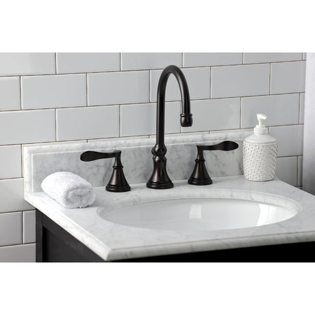 Century Widespread Bathroom Faucet With Brass Pop Up - BUILDMYPLACE