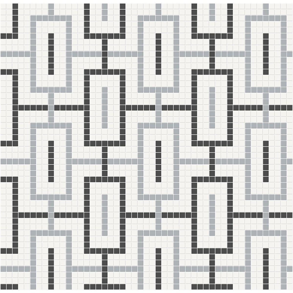 Chain Soho Dawn Blend Matte Glazed Porcelain Mosaic - BUILDMYPLACE