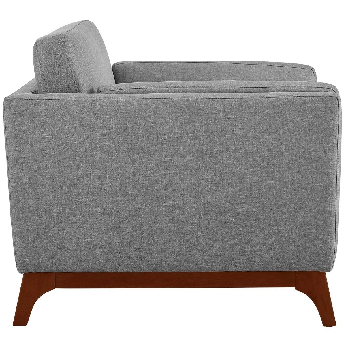 Chance Upholstered Back Accent Chair Sofa - Accent Chairs For Living Room In Tapered Legs - BUILDMYPLACE