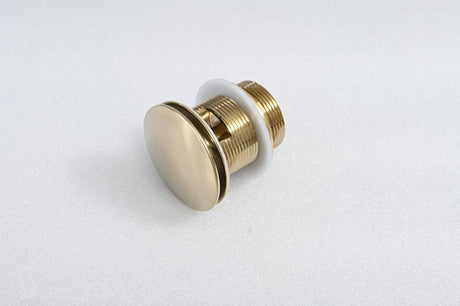 Changeable Overflow + Dome for pop up Drain - Brushed gold - BUILDMYPLACE